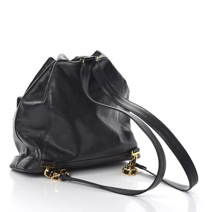 Chanel Caviar Drawstring Backpack Bag Black 3 of 10