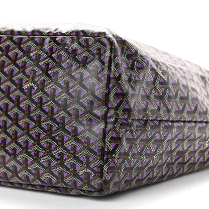 Goyard Goyardine Saint Louis Claire Voie GM Black Purple 11 of 12