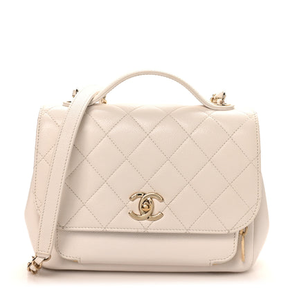 Chanel Caviar Quilted Medium Business Affinity Flap White 1 of 12