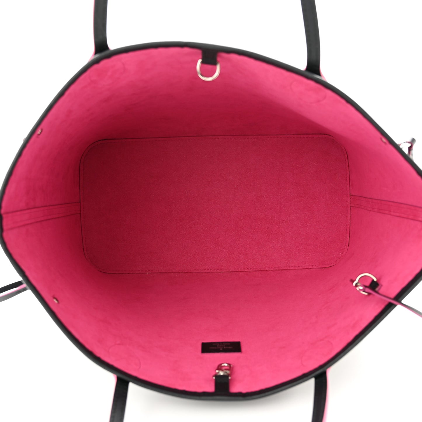 Epi Neverfull MM Black Hot Pink
