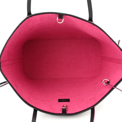 Louis Vuitton Epi Neverfull MM Black Hot Pink 6 of 12