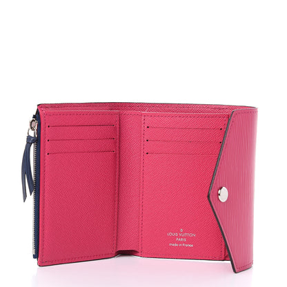 Louis Vuitton Epi Victorine Wallet Indigo Hot Pink 5 of 7