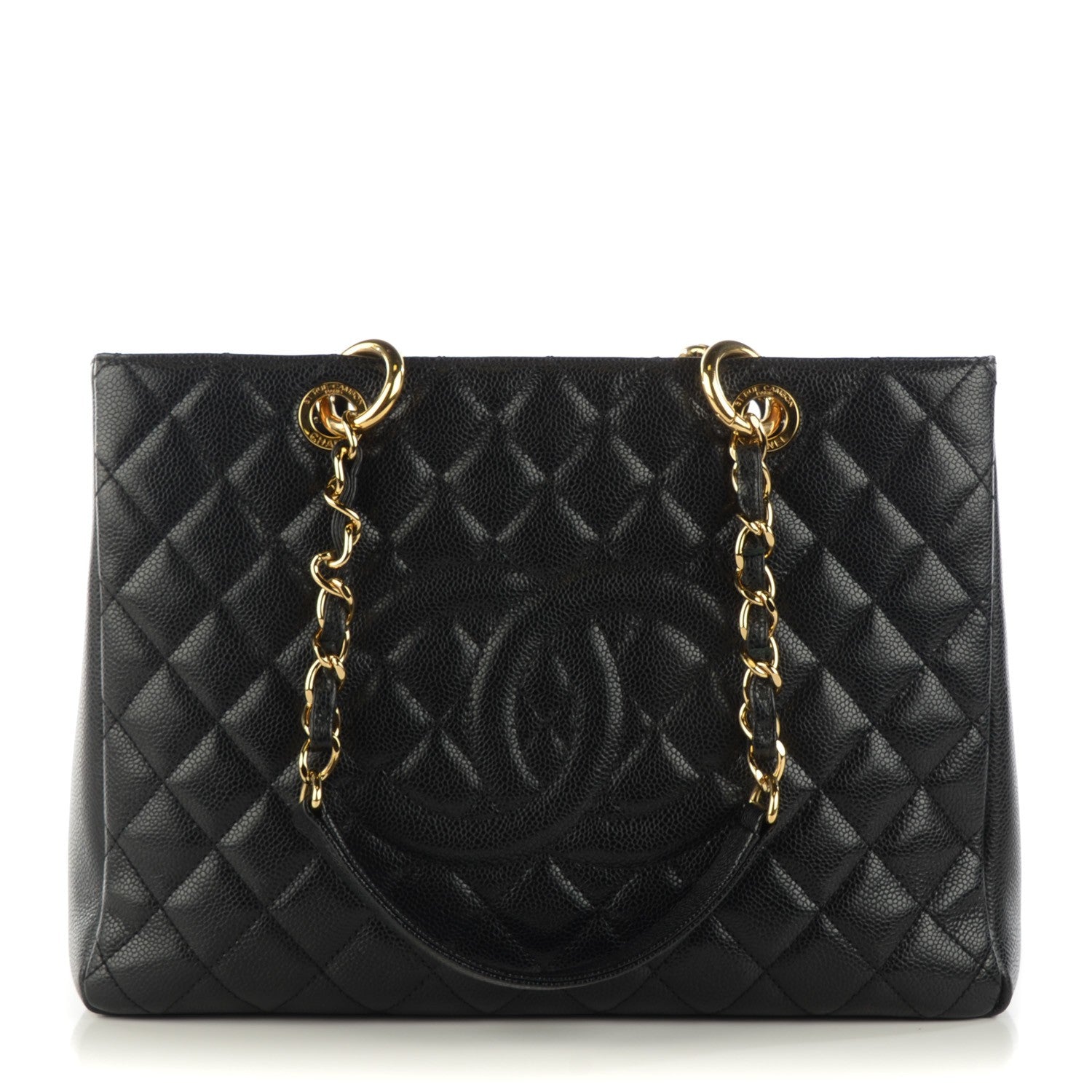 Chanel Caviar Quilted Grand Shopping Tote GST Black 1 of 7