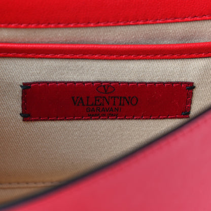Valentino Garavani Vitello Medium Rockstud Flip Lock Crossbody Bag Rouge Pur 7 of 7