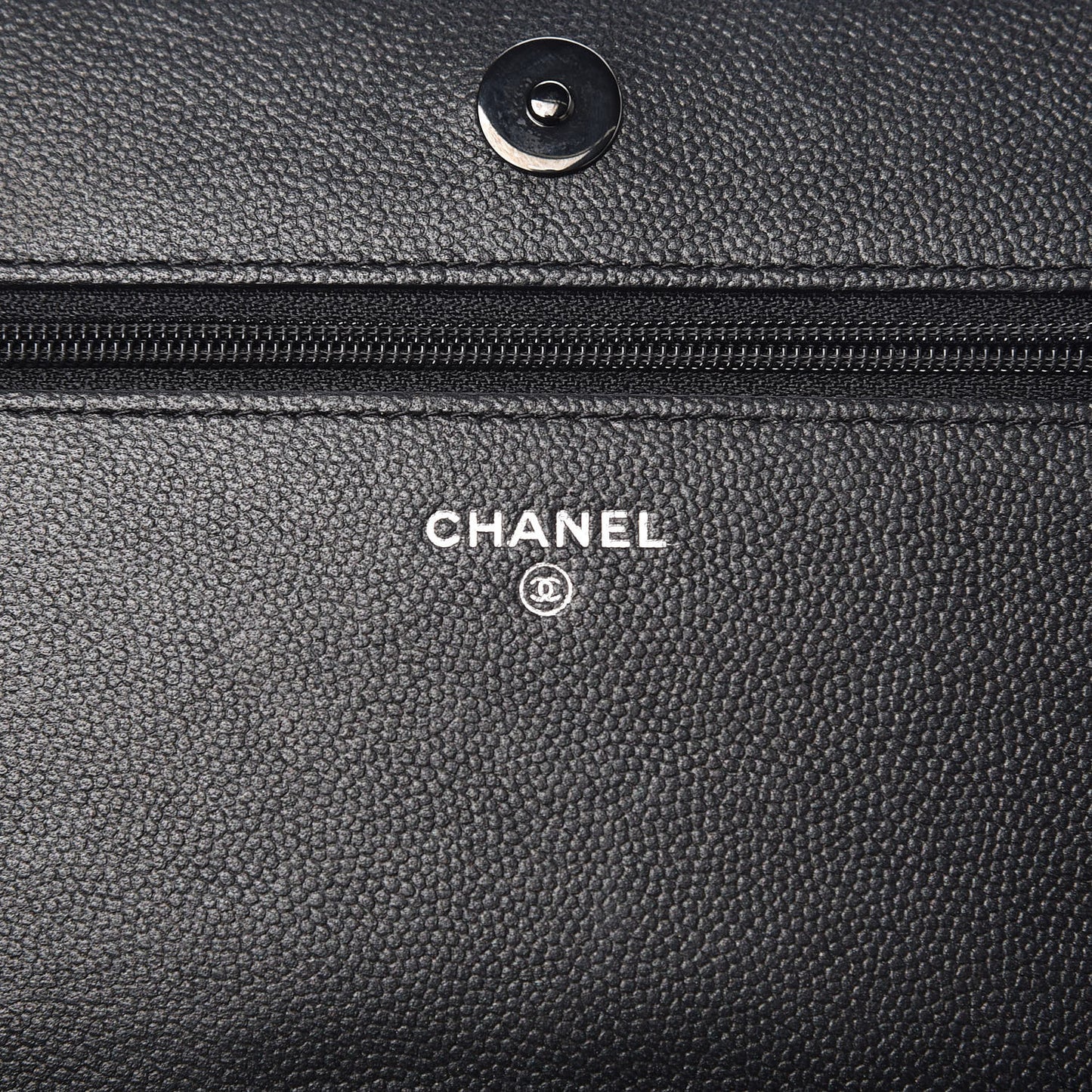 Caviar Quilted Boy Wallet On Chain WOC So Black