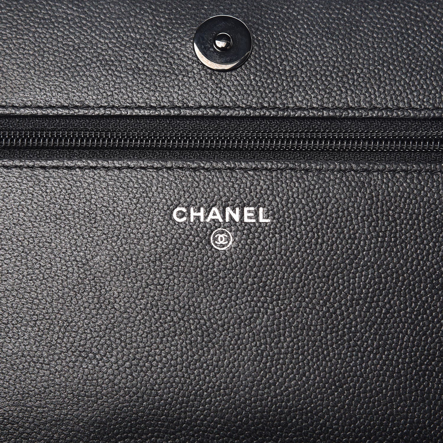 Chanel Caviar Quilted Boy Wallet On Chain WOC So Black 6 of 13