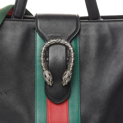 Gucci Calfskin Web Stripe Large Dionysus Tote Bag Black 12 of 12