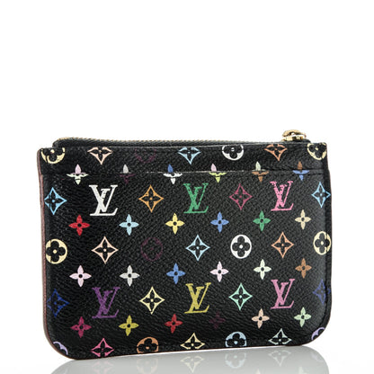 Louis Vuitton Monogram Multicolor Key Pouch Black Grenade 3 of 7