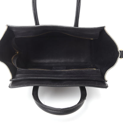 Celine Satin Calfskin Nano Tri-Color Luggage Dark Grey 5 of 20