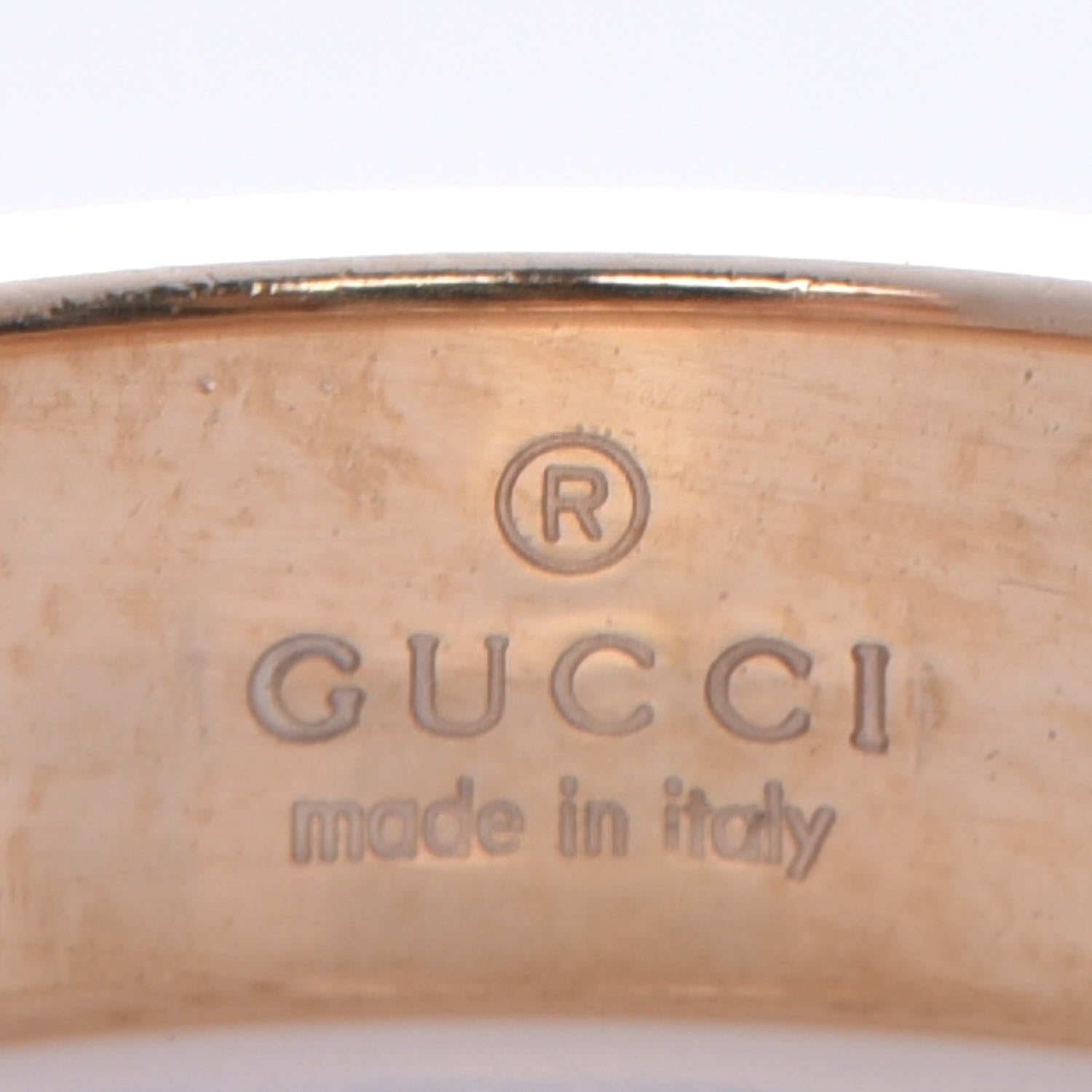 Gucci 18K Yellow Gold 4mm Icon Thin Band Ring 6 6 of 6