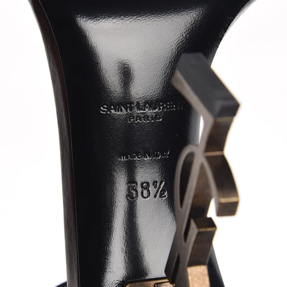 Saint Laurent Calfskin Opyum Sandals 38.5 Brown 6 of 9
