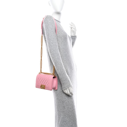 Chanel Calfskin Quilted Small Boy Flap Light Pink 2 of 10