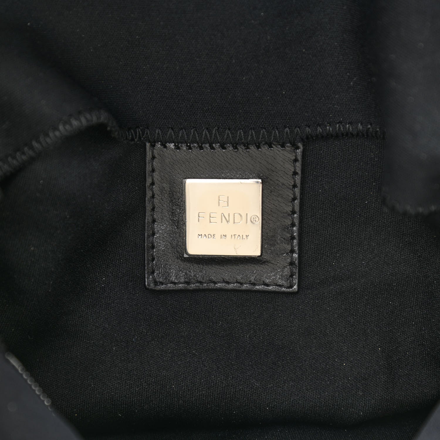 Fendi Nylon Baguette Bag Black 5 of 9