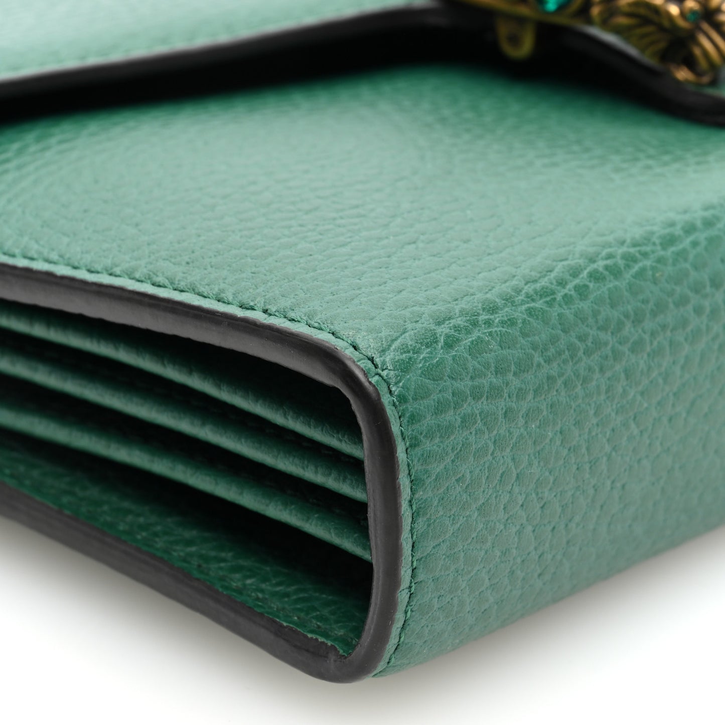 Calfskin Mini Dionysus Chain Wallet Emerald