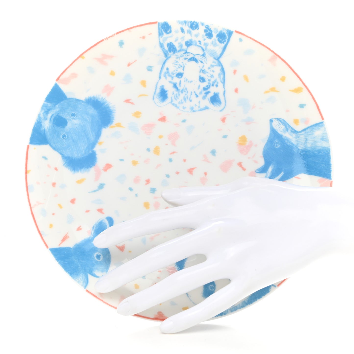 Porcelain Passe-Passe Dessert Plate