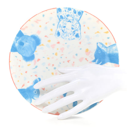 Hermes Porcelain Passe-Passe Dessert Plate 2 of 7