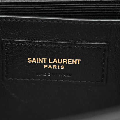 Saint Laurent Calfskin Heart Leopard Printed Classic Monogram Kate Tassel Clutch Naturale 7 of 10