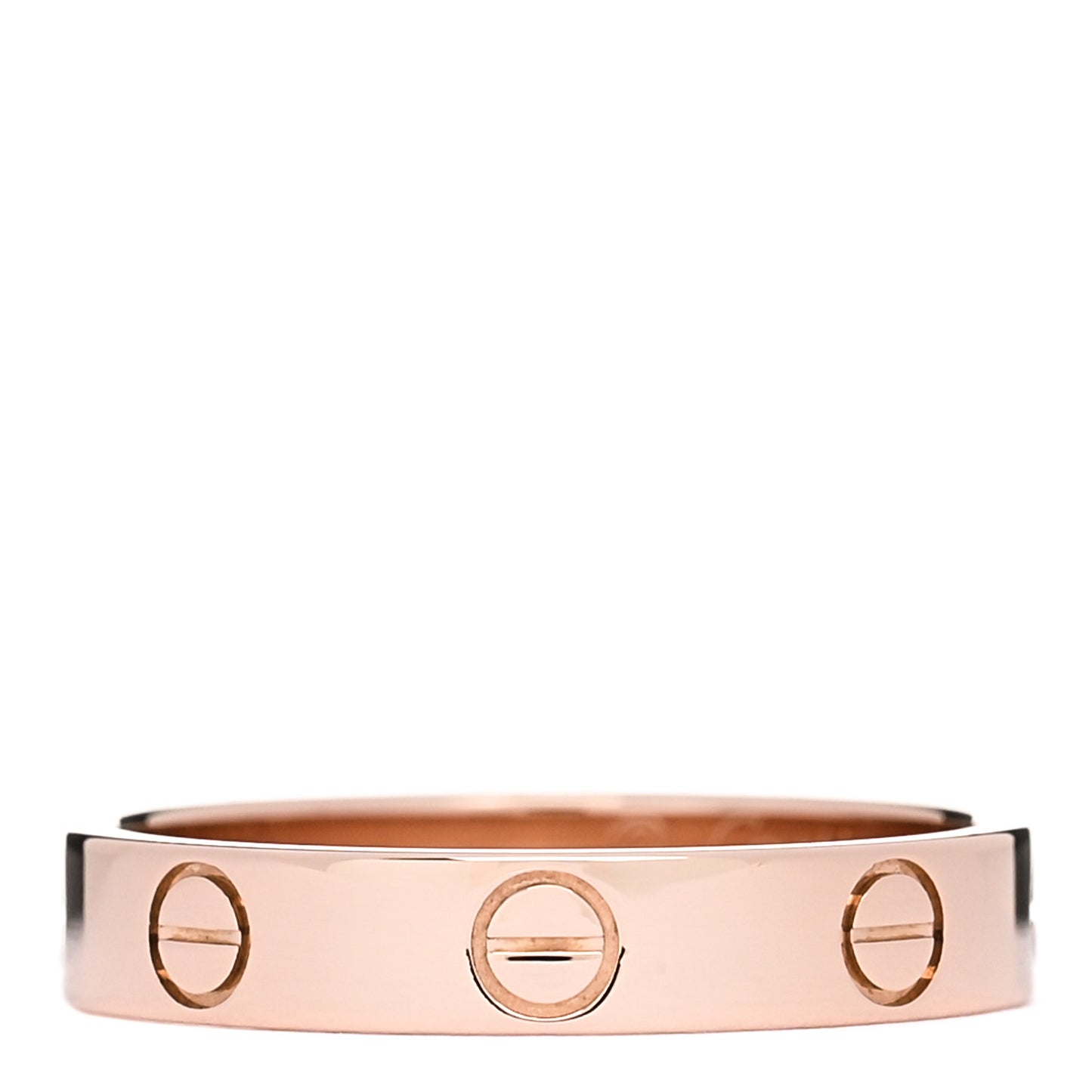 18K Pink Gold 3.5mm LOVE Wedding Band Ring 54 6.75