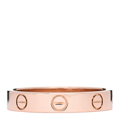 Cartier 18K Pink Gold 3.5mm LOVE Wedding Band Ring 54 6.75 1 of 5