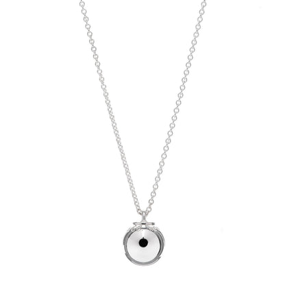 Tiffany Sterling Silver 12.75mm HardWear Ball Pendant Necklace 3 of 4