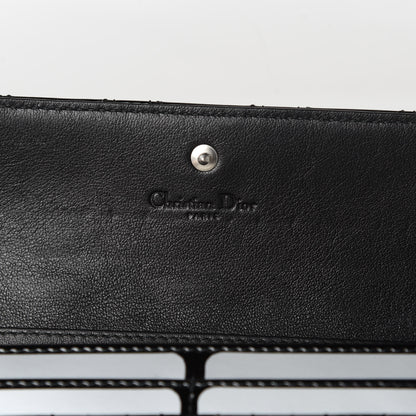 Christian Dior Patent Cannage Lady Dior Rendezvous Wallet On Chain Black 6 of 10