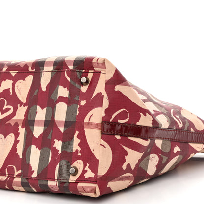Burberry Nova Check Heart Tote Red 12 of 16