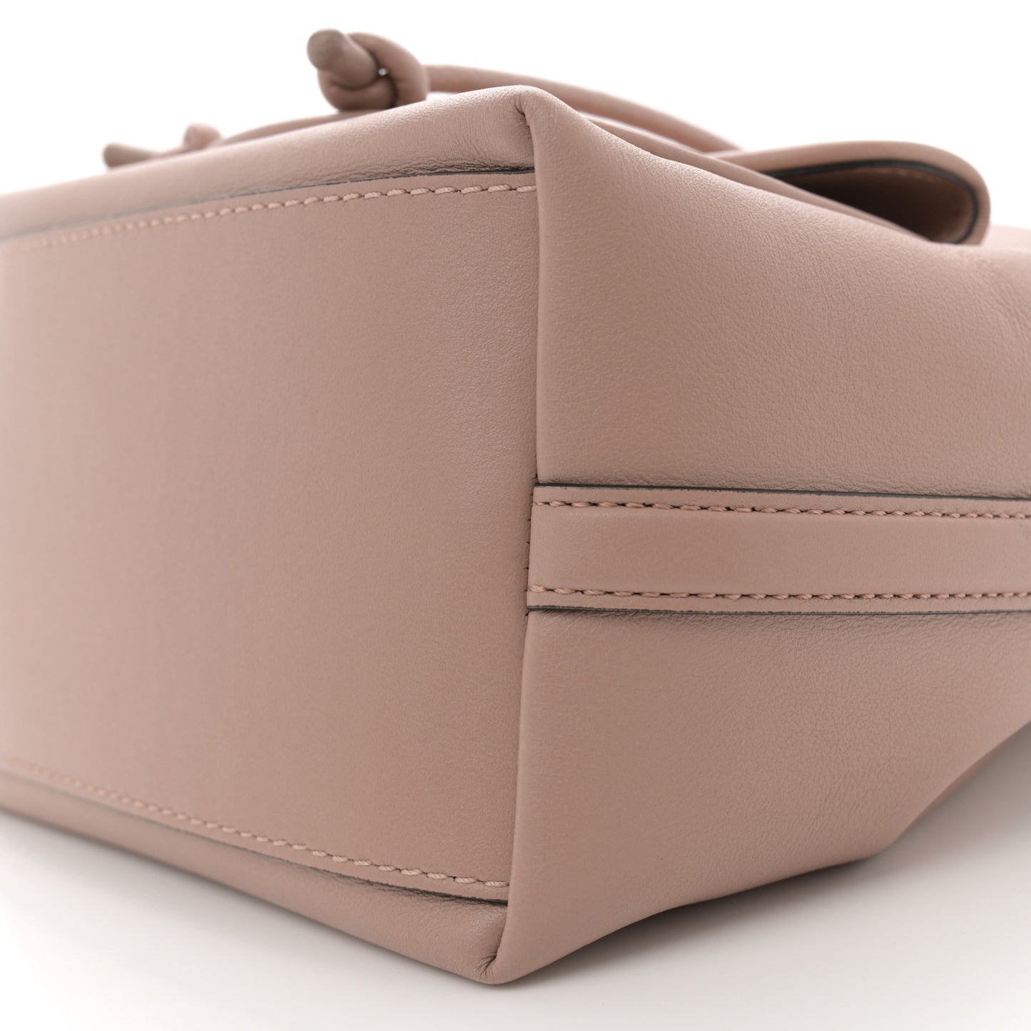 Calfskin Vlogo Small Loco Drawstring Bucket Bag Rose Cannelle