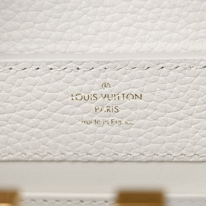 Louis Vuitton Taurillon Snakeskin Capucines Mini White 6 of 9