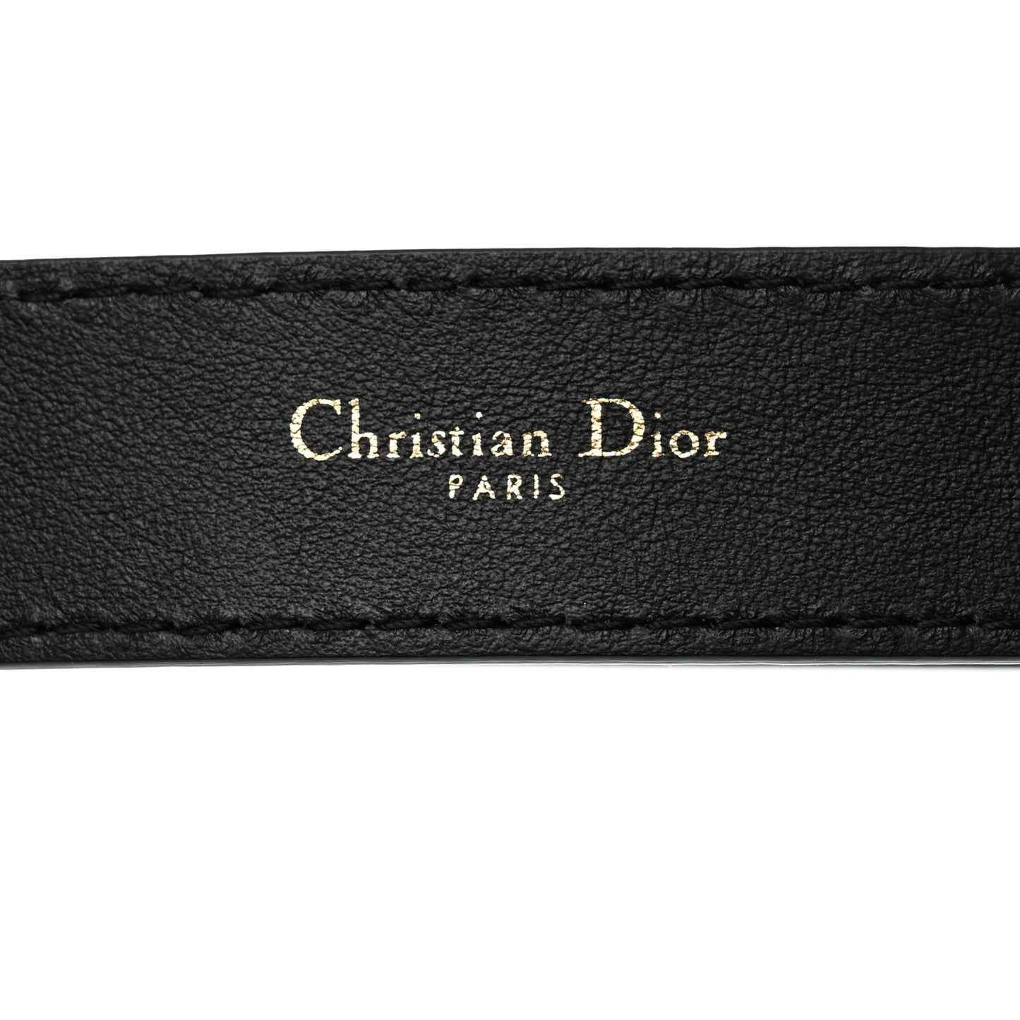 Calfskin D Fence Belt 75 Black