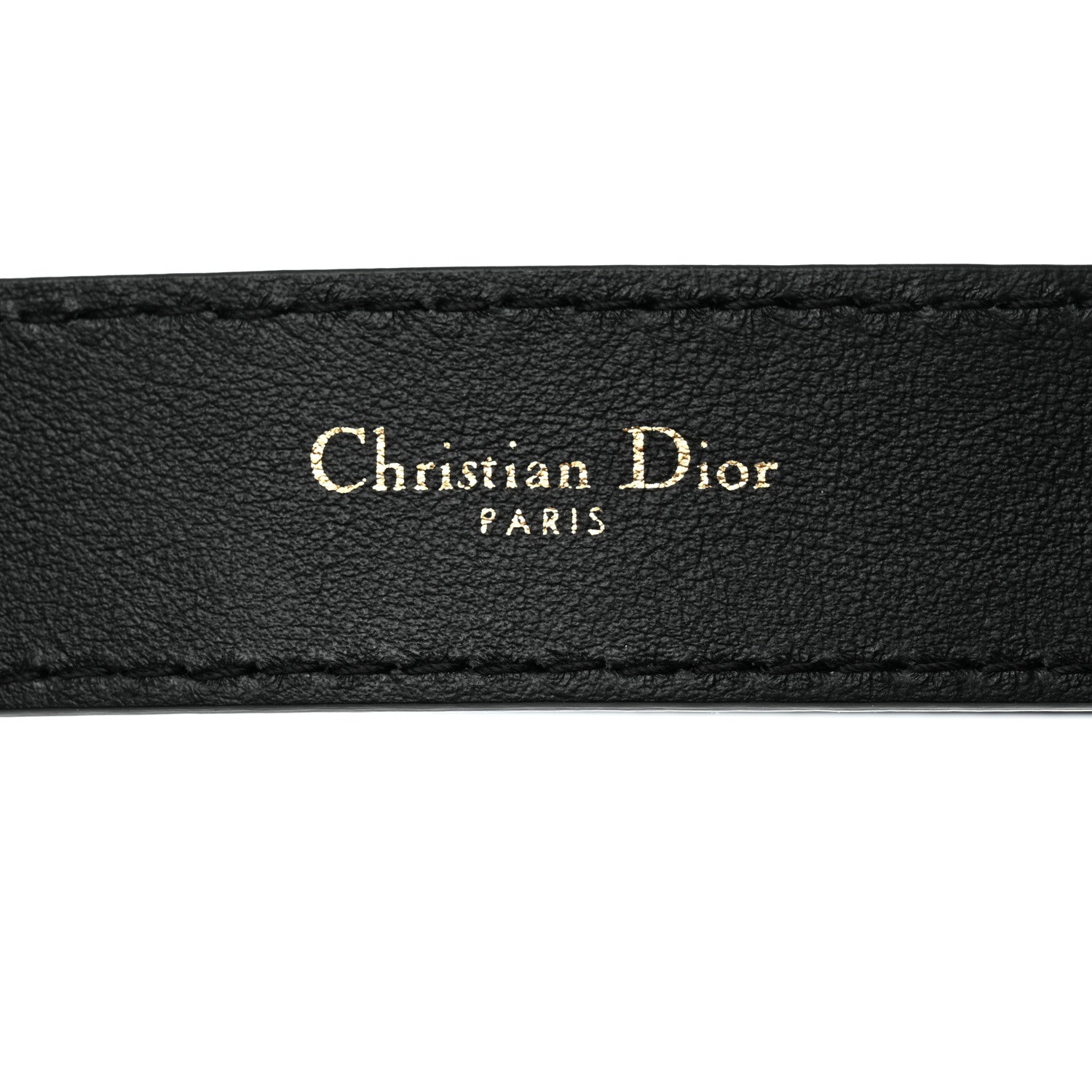 Christian Dior Calfskin D Fence Belt 75 Black 3 of 7