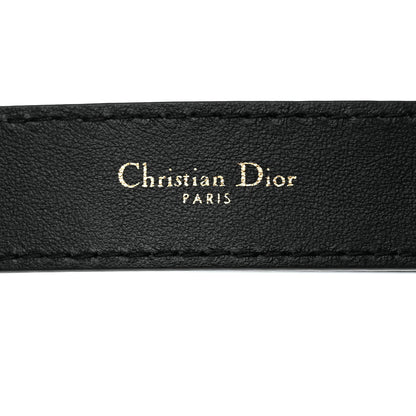 Christian Dior Calfskin D Fence Belt 75 Black 3 of 7