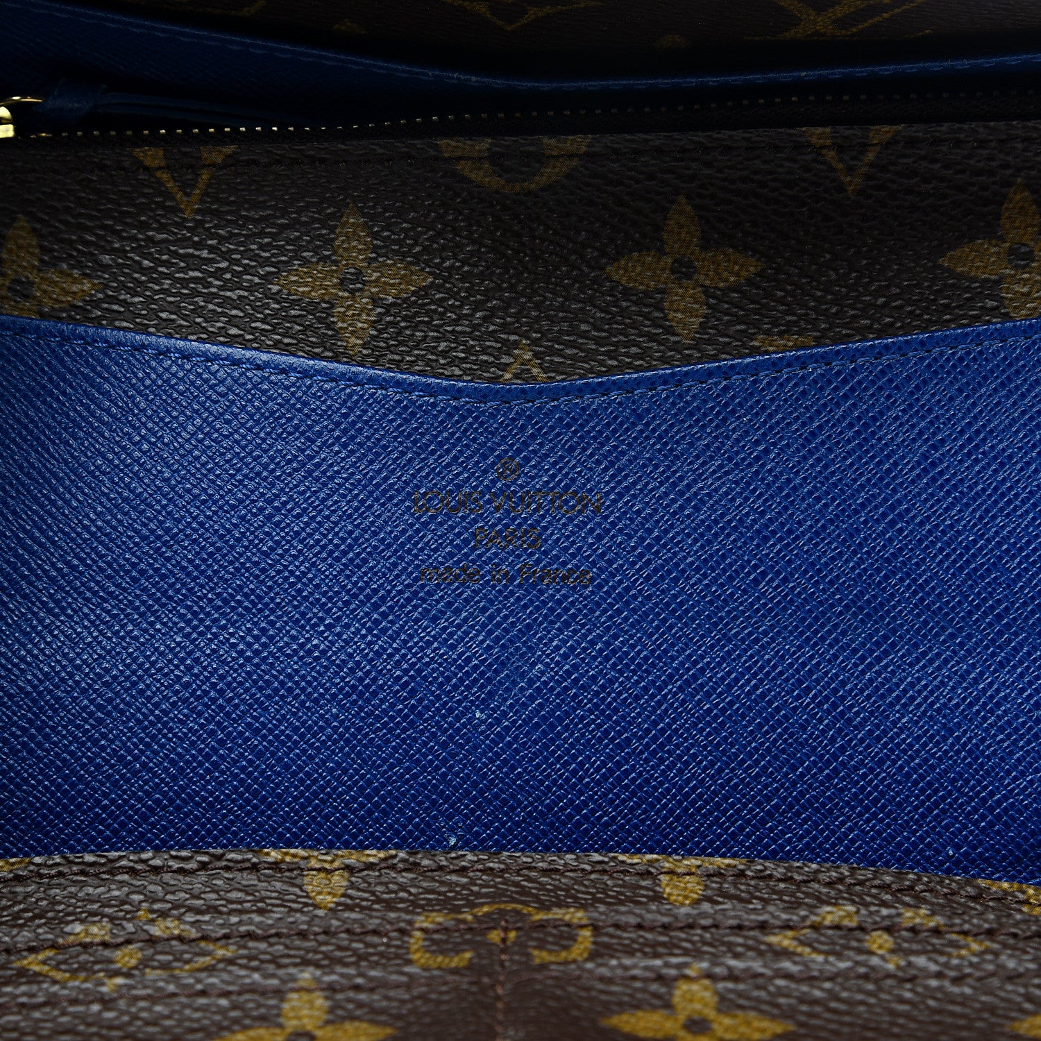 Louis Vuitton Monogram Josephine Wallet Blue 5 of 11