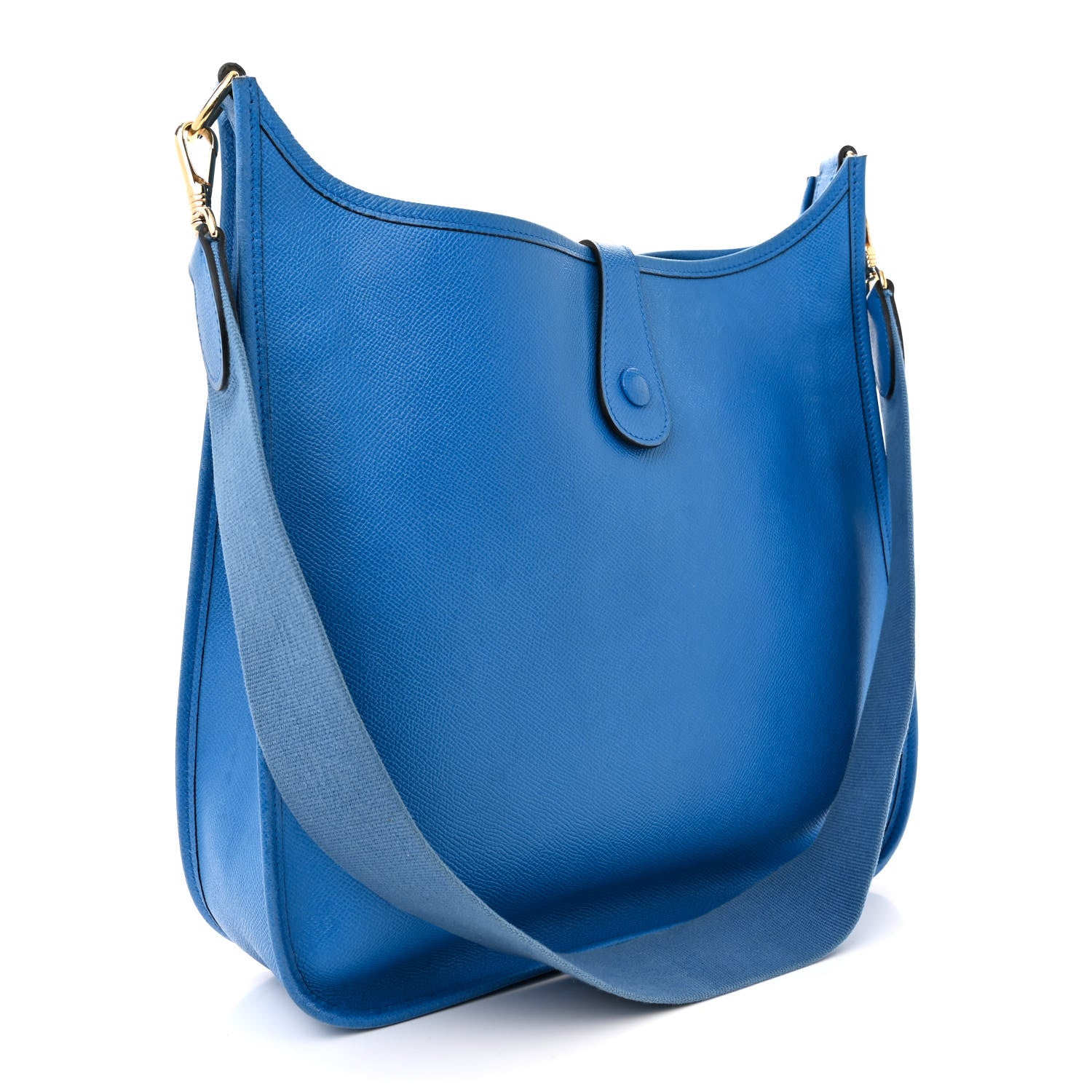 Hermes Epsom Evelyne GM Bleu France 3 of 19