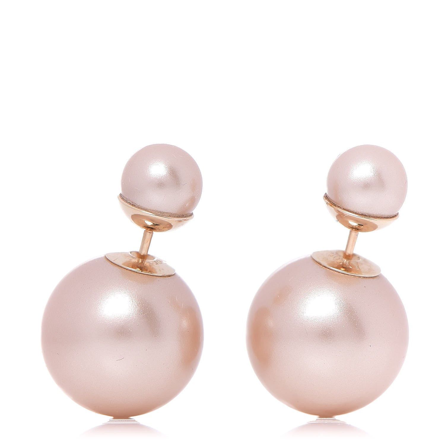 Christian Dior Pearl Mise En Dior Tribal Earrings Pink 1 of 4