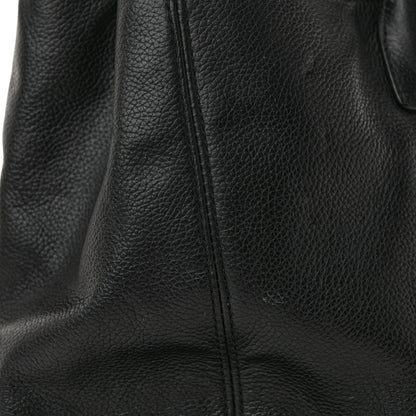 Chanel Calfskin Cerf Executive Shopper Tote Black 14 of 17