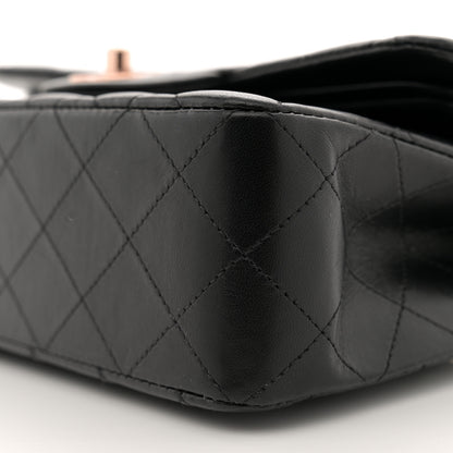Chanel Lambskin Quilted Small Double Flap Black 10 of 11