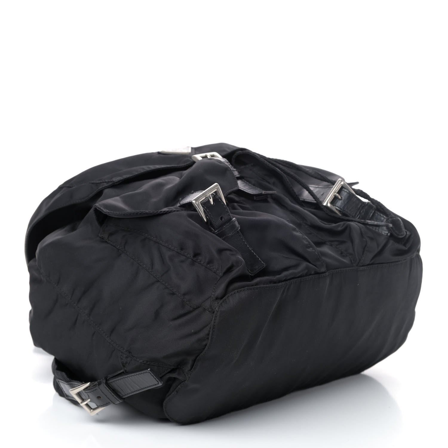 Prada Nylon Vela Medium Backpack Black 3 of 4