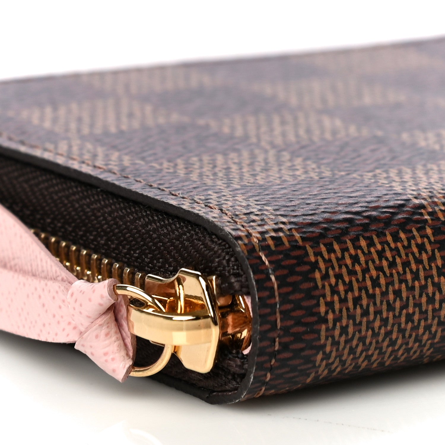 Louis Vuitton Damier Ebene Zippy Wallet Rose Ballerine 8 of 11
