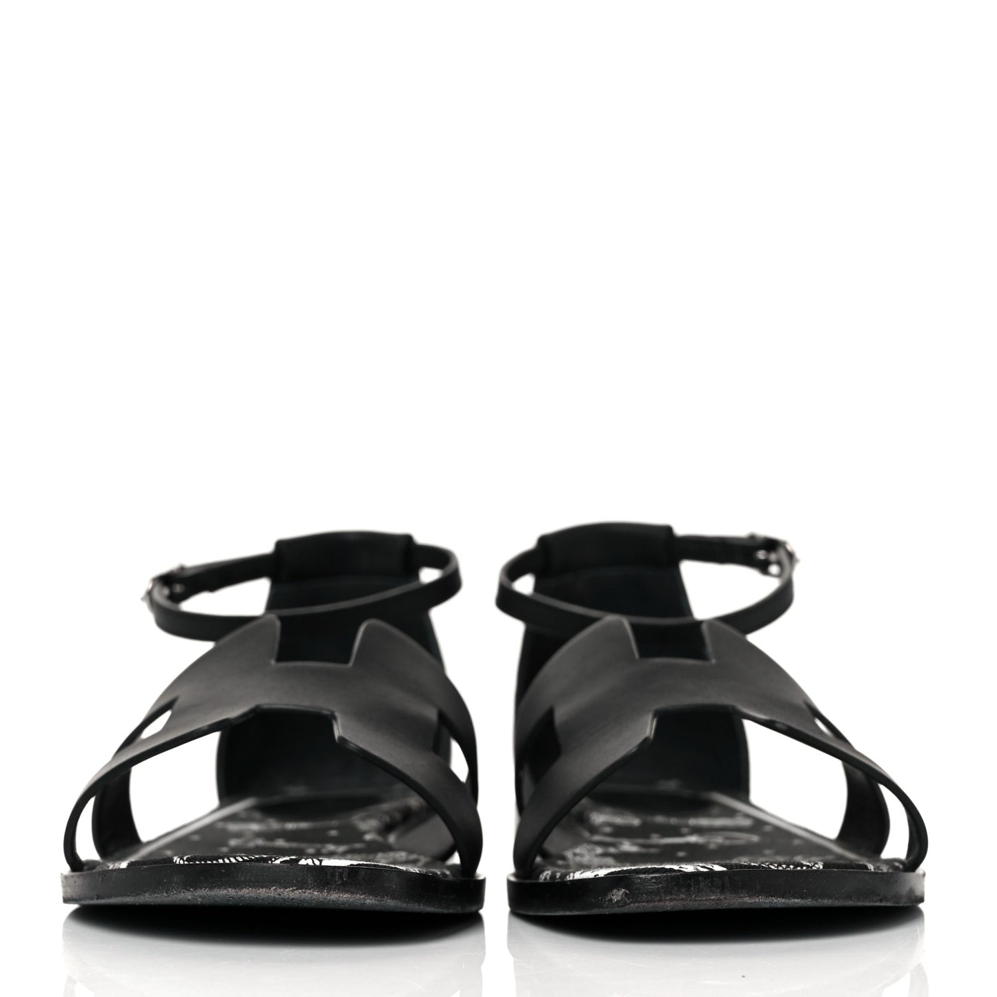 Calfskin Santorini Sandals 36.5 Black