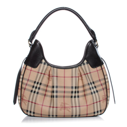 Burberry Haymarket Check Small Brooklyn Hobo 1 of 8