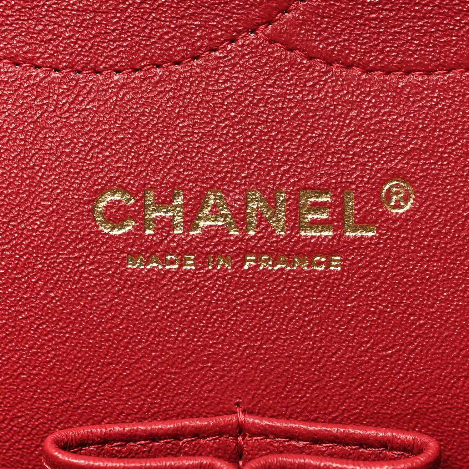 Chanel Lambskin Chevron Quilted Jumbo Double Flap Dark Red 6 of 10