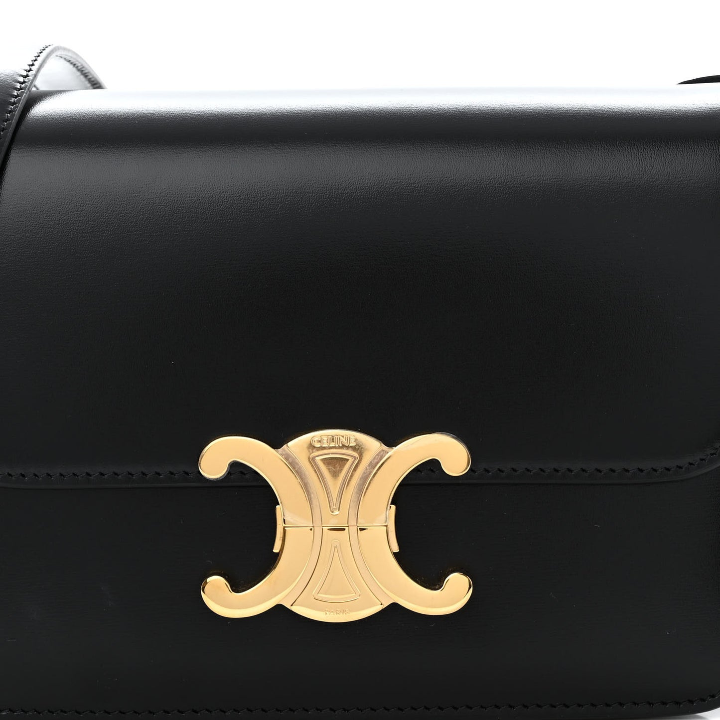 Shiny Calfskin Teen Triomphe Black
