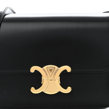 Celine Shiny Calfskin Teen Triomphe Black 7 of 9