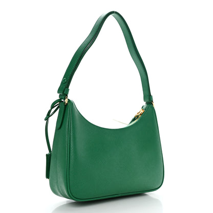 Prada Saffiano Lux Mini Re-Edition Shoulder Bag Mango 2 of 11