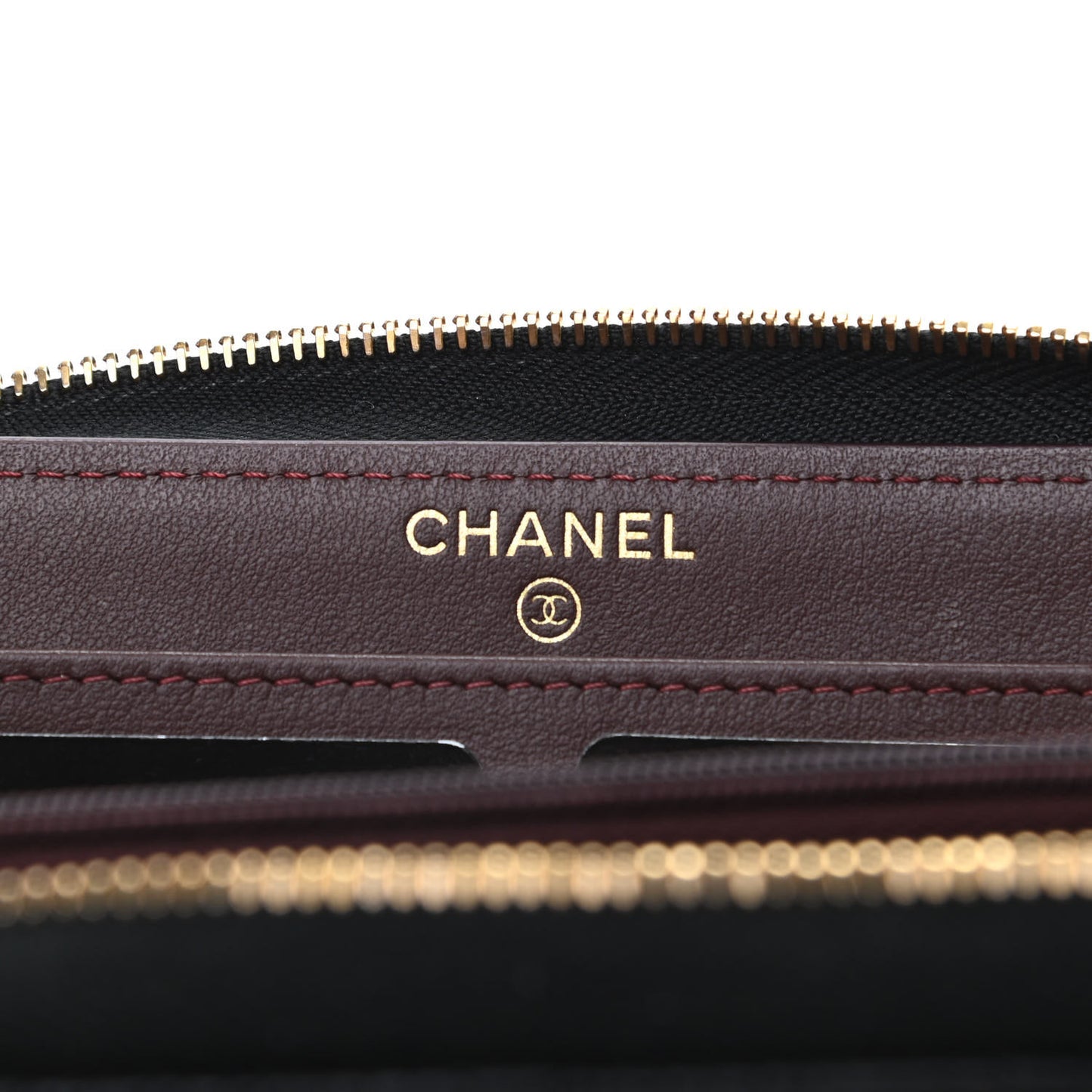 Caviar Quilted Large Gusset Zip Around Wallet Black