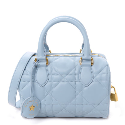 Christian Dior Calfskin Macrocannage Groove 20 Bag Pale Blue 1 of 12