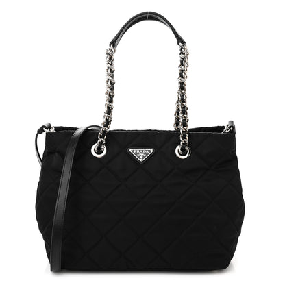 Prada Nylon Tessuto Impuntu Quilted Tote Black 1 of 10