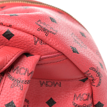 MCM Visetos Medium Side Studs Stark Backpack Corail 18 of 22