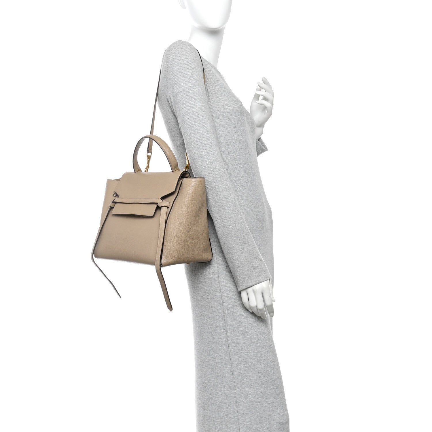 Celine Baby Grained Calfskin Mini Belt Bag Dune 2 of 13