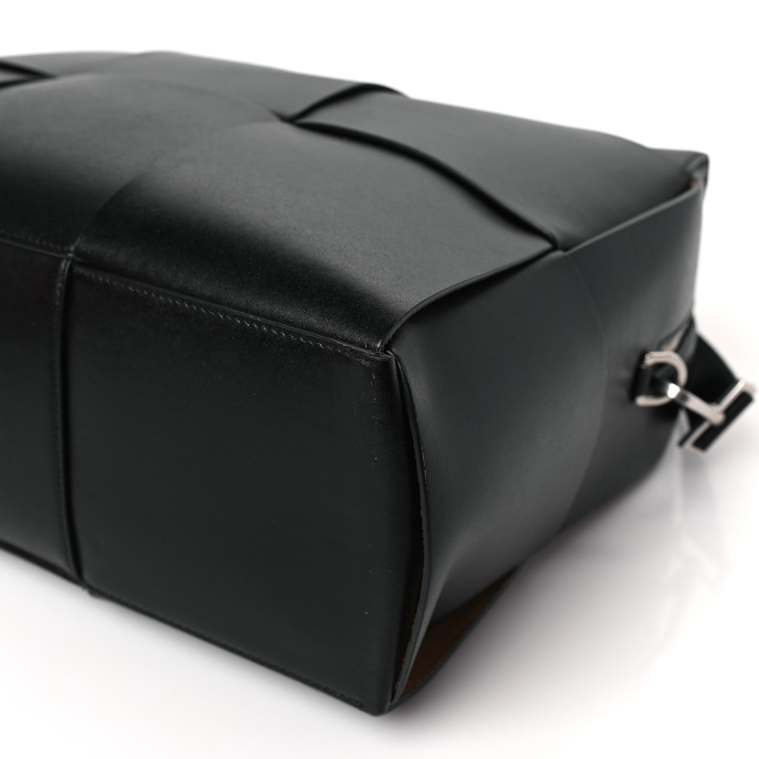 Bottega Veneta Calfskin Maxi Intrecciato Arco Briefcase Black 9 of 9